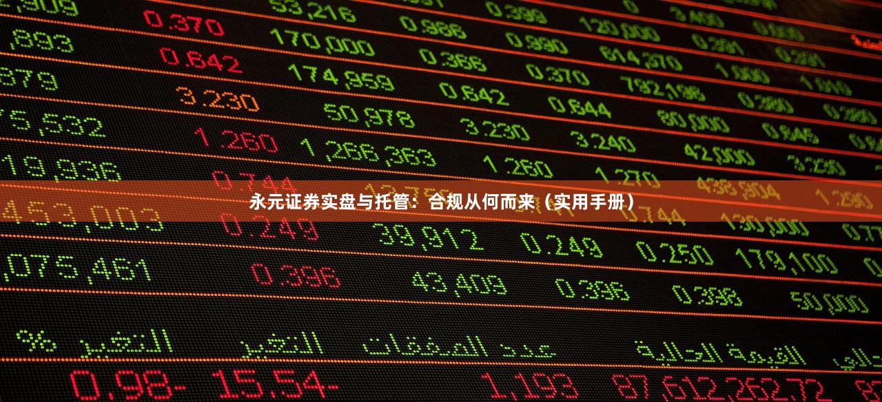 永元证券实盘与托管：合规从何而来（实用手册）