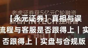 【永元证券】真相与误区：开户流程与客服是否跟得上｜实盘与合规版