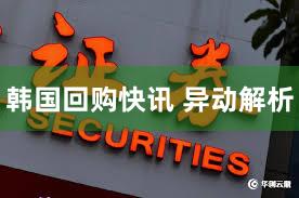 韩国回购快讯 异动解析