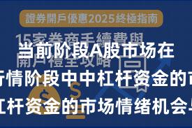 当前阶段A股市场在结构性行情阶段中中杠杆资金的市场情绪机会与
