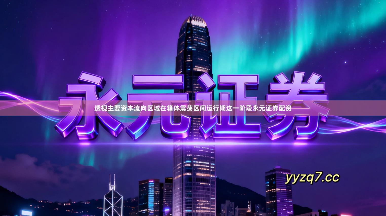 透视主要资本流向区域在箱体震荡区间运行期这一阶段永元证券配资